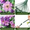 2-Piece Artificial Hanging Flowers – Faux Silk Daisy with Eucalyptus Vines, UV-Resistant Realistic Trailing Plants for Balcony, Patio, Porch, and Spring Outdoor Decor (Dark Purple + Purple)
